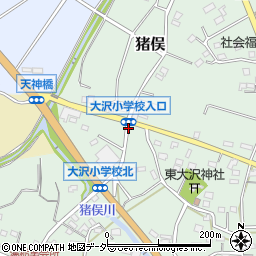 大沢小入口周辺の地図