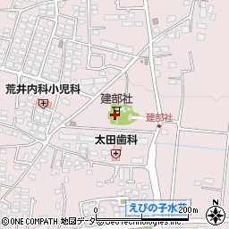 建部神社周辺の地図