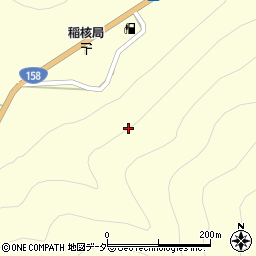 長野県松本市安曇稲核周辺の地図