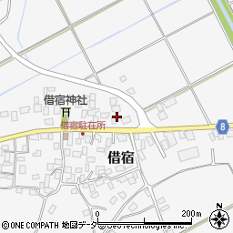 茨城県鉾田市借宿1383周辺の地図
