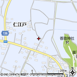 茨城県結城郡八千代町仁江戸1414周辺の地図