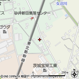 茨城県古河市砂井新田116周辺の地図