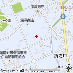 埼玉県深谷市折之口96周辺の地図