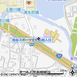 熊谷警察署上之交番周辺の地図