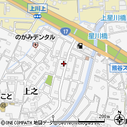 埼玉県熊谷市上之1100-127周辺の地図