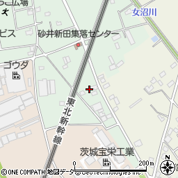 茨城県古河市砂井新田114周辺の地図
