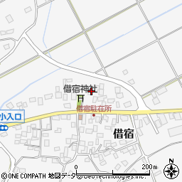 茨城県鉾田市借宿35周辺の地図