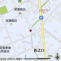 埼玉県深谷市折之口78周辺の地図