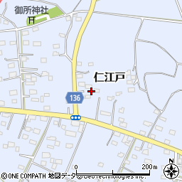 茨城県結城郡八千代町仁江戸1412周辺の地図