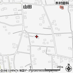茨城県古河市山田231周辺の地図
