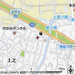 埼玉県熊谷市上之1100-93周辺の地図