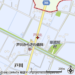 戸川北周辺の地図