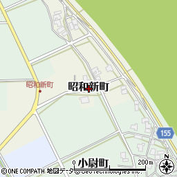 福井県福井市昭和新町周辺の地図