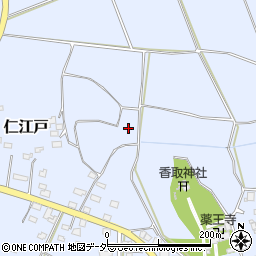 茨城県結城郡八千代町仁江戸周辺の地図