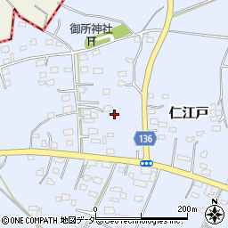 茨城県結城郡八千代町仁江戸1435-3周辺の地図