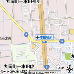 セブンイレブン丸岡一本田福所店周辺の地図