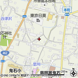 群馬県藤岡市鬼石358-2周辺の地図