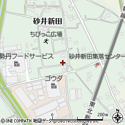 茨城県古河市砂井新田129周辺の地図