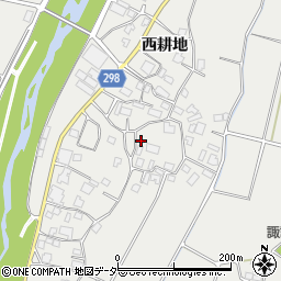 長野県松本市今井西耕地周辺の地図