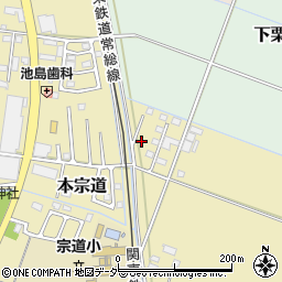 茨城県下妻市本宗道1081-5周辺の地図