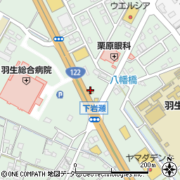 幸楽苑羽生店周辺の地図
