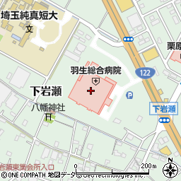 羽生総合病院周辺の地図