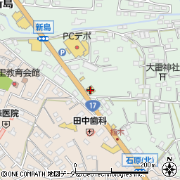 黒塀家熊谷新島店周辺の地図