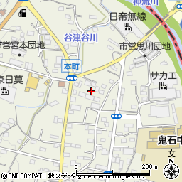 群馬県藤岡市鬼石281-1周辺の地図