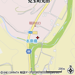 本庄市本泉山村広場周辺の地図