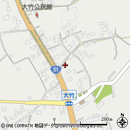 茨城県鉾田市大竹1042周辺の地図
