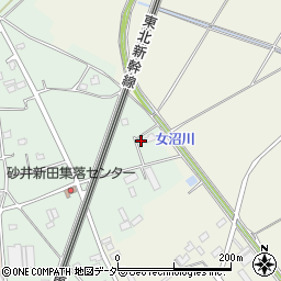 茨城県古河市砂井新田7周辺の地図