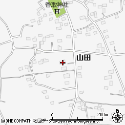 茨城県古河市山田2周辺の地図