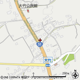 茨城県鉾田市大竹1075周辺の地図