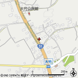 茨城県鉾田市大竹1077周辺の地図