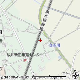 茨城県古河市砂井新田9周辺の地図