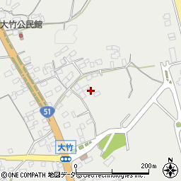 茨城県鉾田市大竹1032周辺の地図