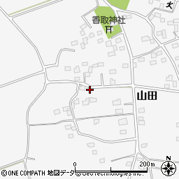 茨城県古河市山田4周辺の地図
