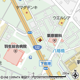 西松屋羽生店周辺の地図