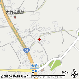 茨城県鉾田市大竹1031周辺の地図