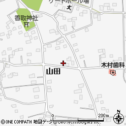 茨城県古河市山田250周辺の地図