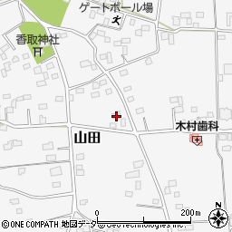 茨城県古河市山田251周辺の地図