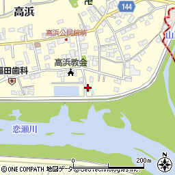 石岡市　高浜分館周辺の地図