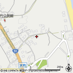 茨城県鉾田市大竹1027周辺の地図