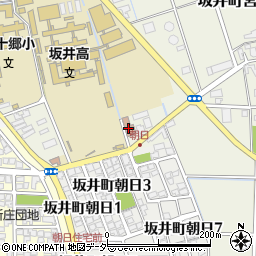 坂井市役所　児童館坂井児童センター周辺の地図
