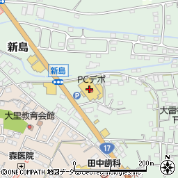 ピーシーデポ熊谷店周辺の地図