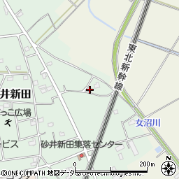 茨城県古河市砂井新田13周辺の地図