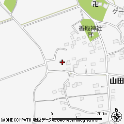茨城県古河市山田17周辺の地図