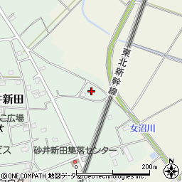 茨城県古河市砂井新田12周辺の地図