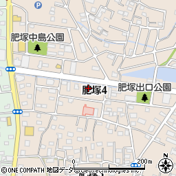 茶屋 草木万里野 熊谷店周辺の地図