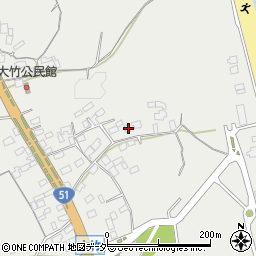 茨城県鉾田市大竹1051周辺の地図